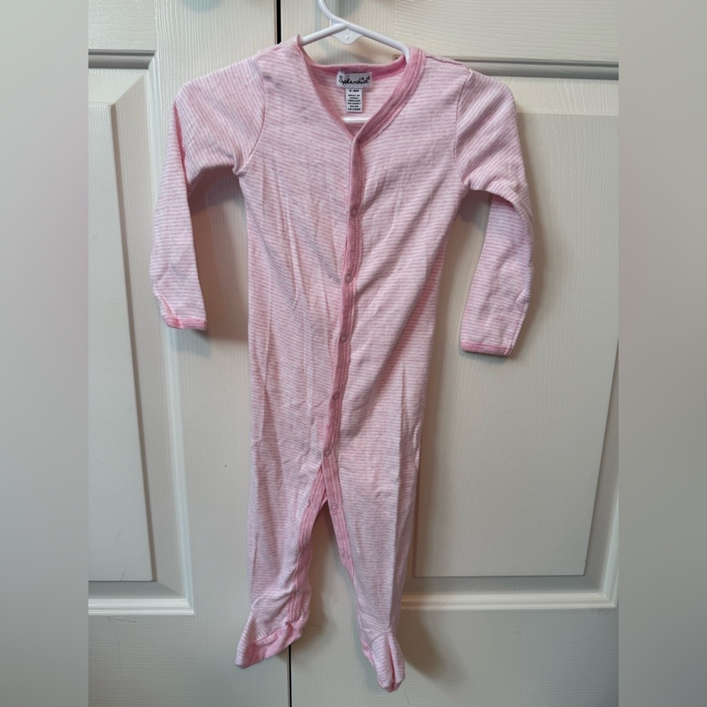 Splendid Pink Striped Kids One Piece